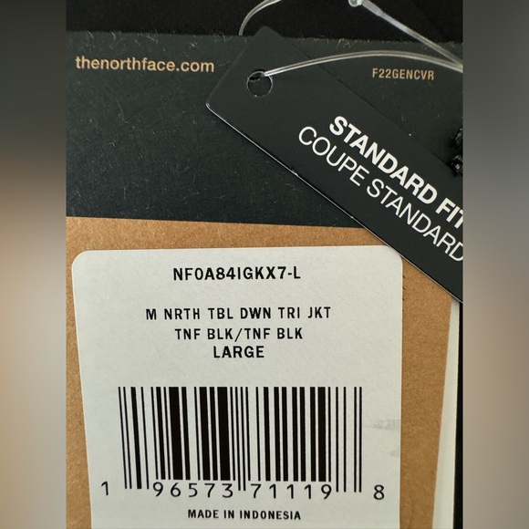 THE NORTH FACE North Table Down Triclimate Men's Jacket Black Large - Picture 7 of 14